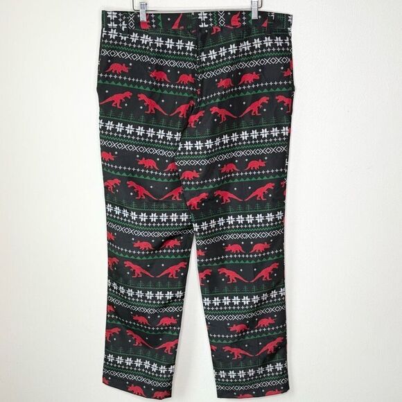Tipsy Elves Dinosaur Holiday Ugly Christmas Polyester Suit - Men’s US XL - Picture 9 of 10